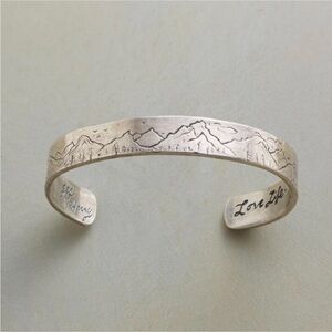Jes Maharry Sterling Silver Mountainscape cuff